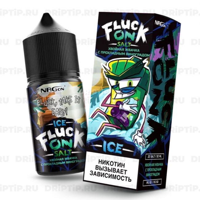 Жидкость Fluck On Salt - Хвойная Жвачка с Виноградом 