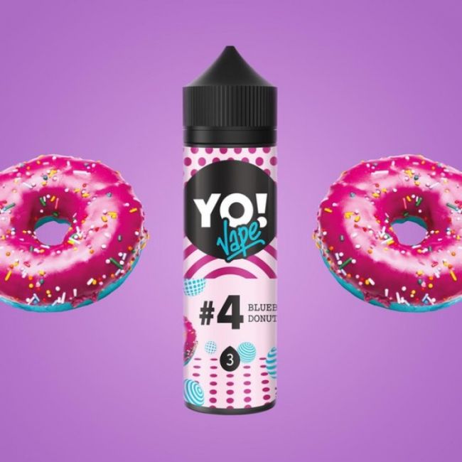 YO VAPE 100ml №4 Blueberry Donut 3mg YO VAPE 100ml №4 Blueberry Donut 3mg