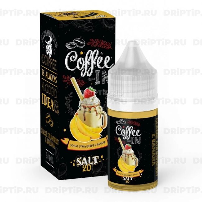 Жидкость Coffee-In Salt - Glace Strawberry Banana Жидкость Coffee-In Salt - Glace Strawberry Banana