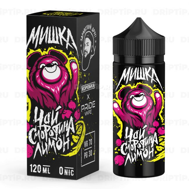 Жидкость Мишка - Чай смородина лимон 