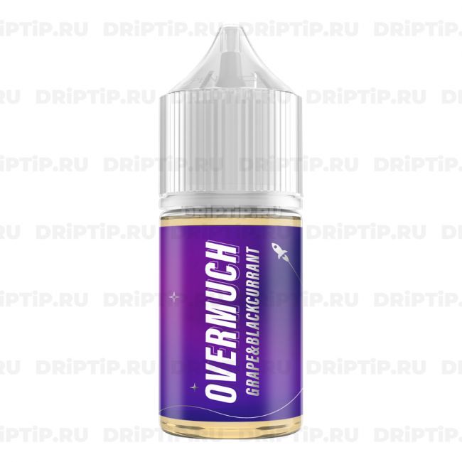 Жидкость Overmuch Salt - Grape and Blackcurrant Жидкость Overmuch Salt - Grape and Blackcurrant