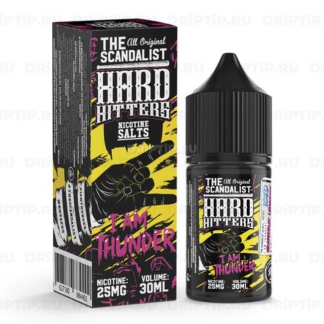 Жидкость The Scandalist Hard Hitters Salt - I Am Thunder 