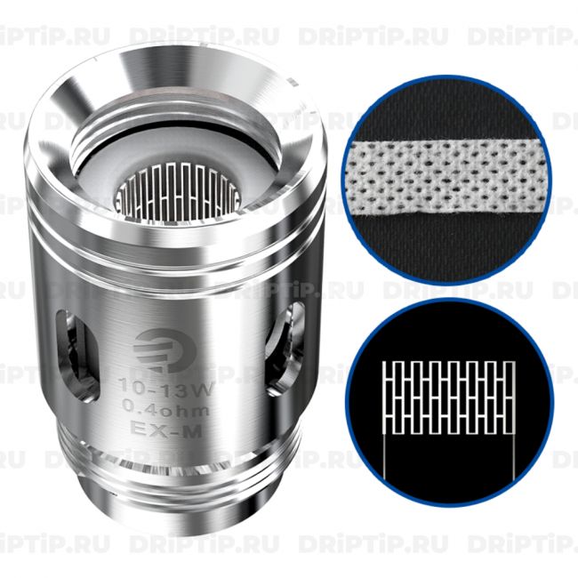 Испаритель Joyetech EX-M Mesh (0.4ohm) для Exceed Grip Испаритель Joyetech EX-M Mesh (0.4ohm) для Exceed Grip