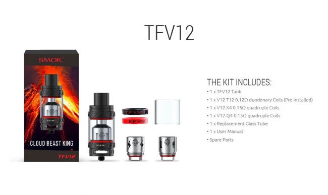 Smok TFV12 Atomizer Kit Smok TFV12 Atomizer Kit