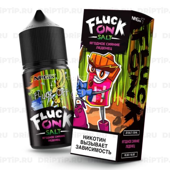 Жидкость Fluck On Salt - Ягодное сияние Леденец 